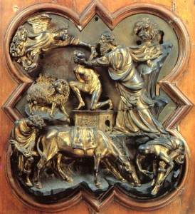 "Il sacrificio di Isacco" di Brunelleschi