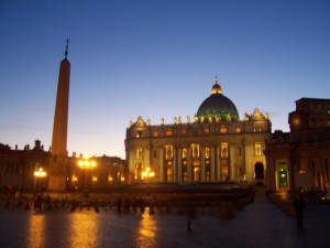 Vatican Museums at night