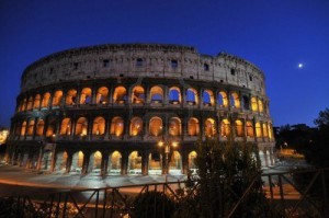 Colosseum by night