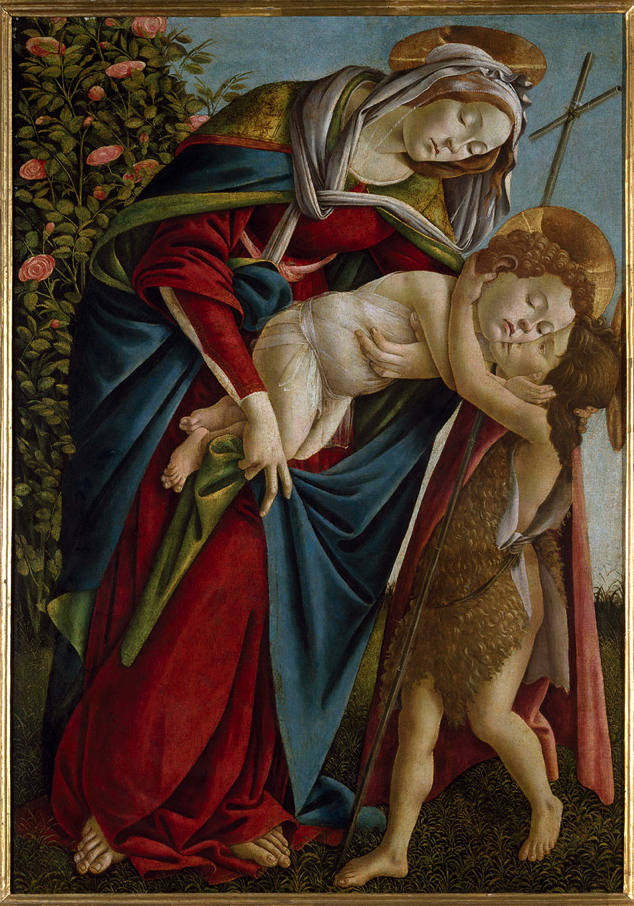 Madonna col Bambino e San Giovannino di Botticelli