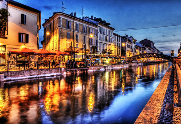 Quartiere dei Navigli a Milano