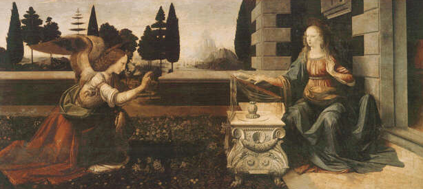 Leonardo_da_Vinci_Annunciation_Uffizi