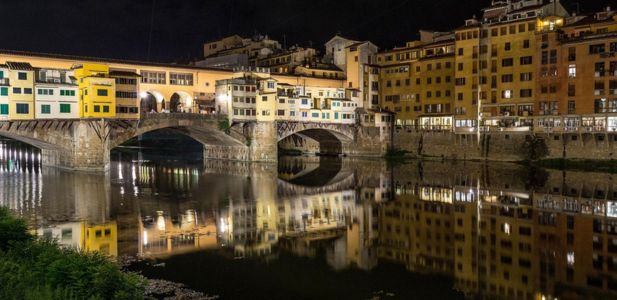 Corridoio Vasariano di notte